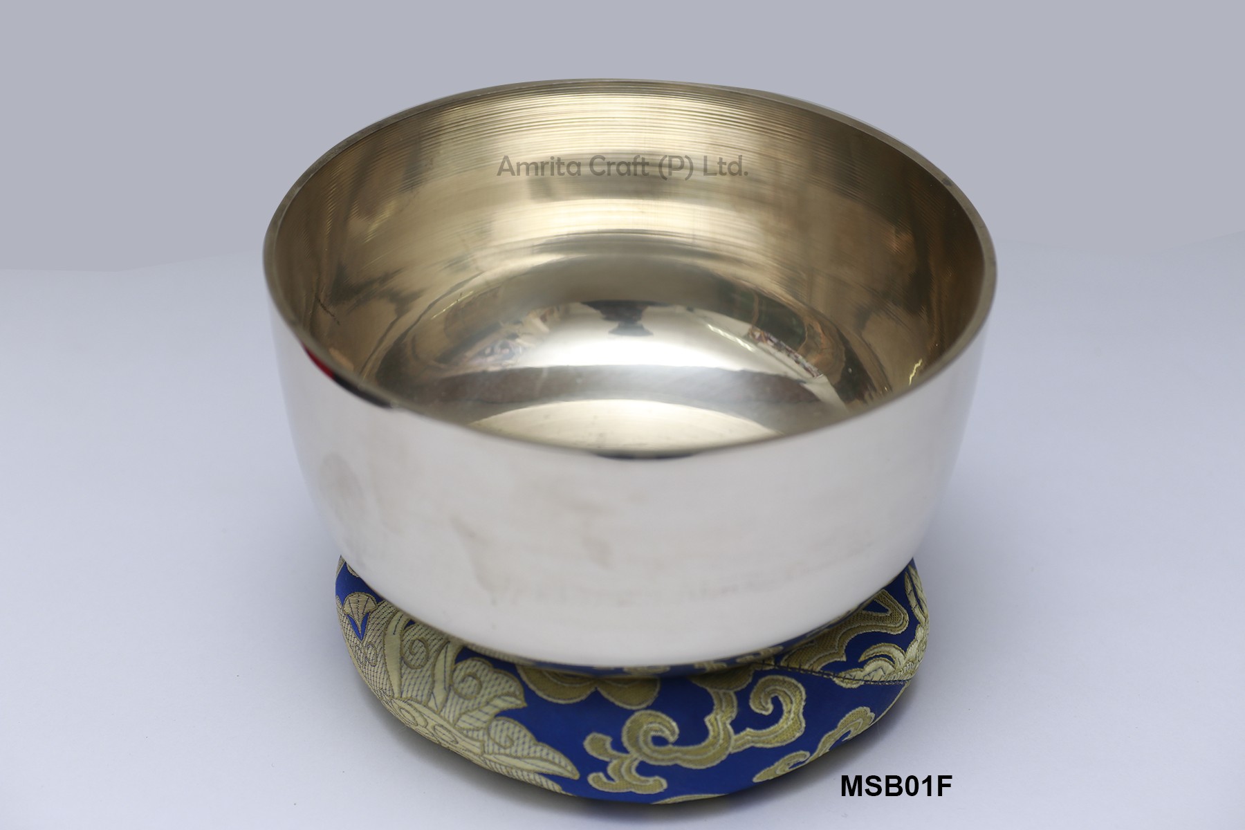 Bronze singing bowl casted 18 cm