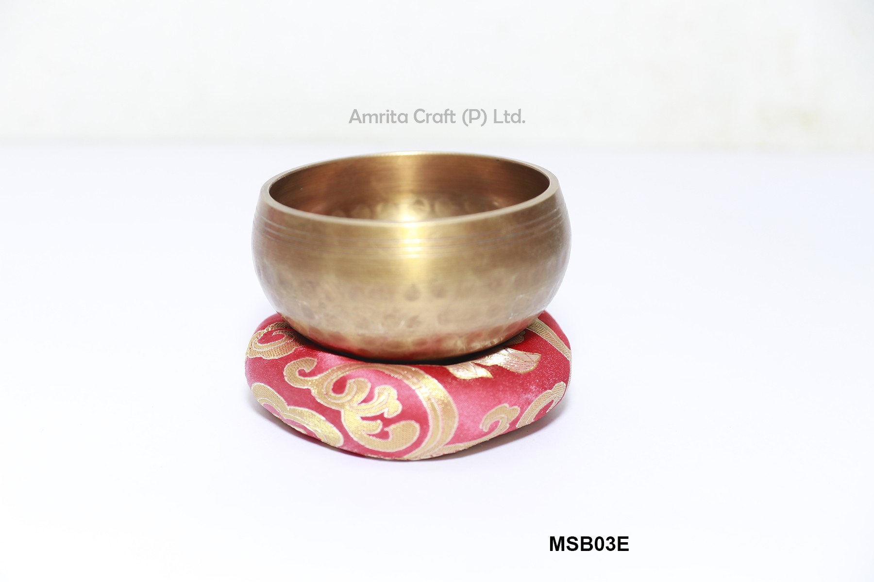 Bronze singing bowl casted brown 15 cm