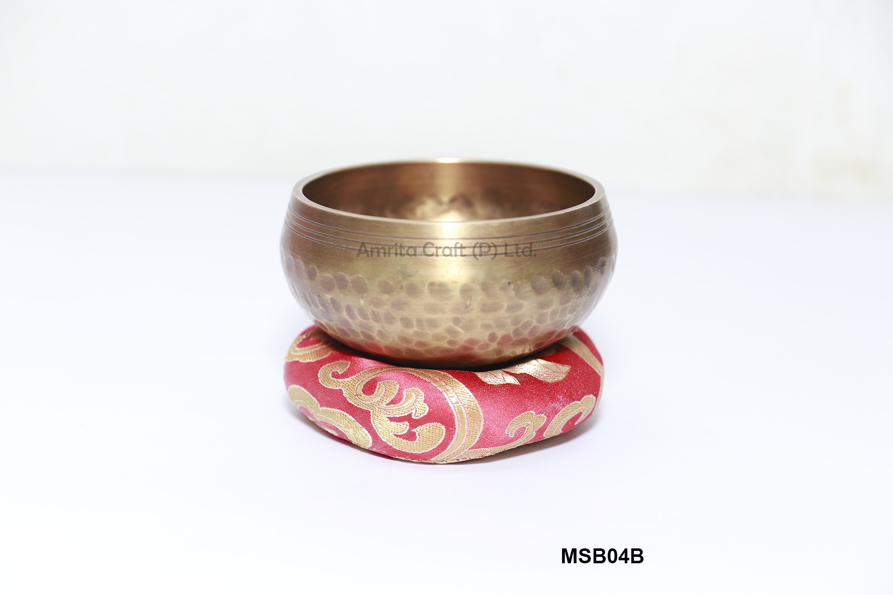 Bronze singing bowl casted hand hammer Gulpa carving 10 cm